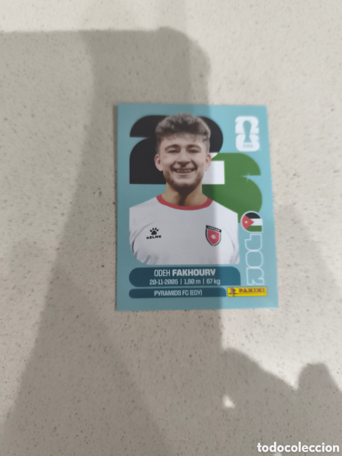Cromos de f&uacute;tbol: CROMO FAKHOURY JORDANIA. SET ACTUALIZACI&Oacute;N MUNDIAL 2026. PANINI.