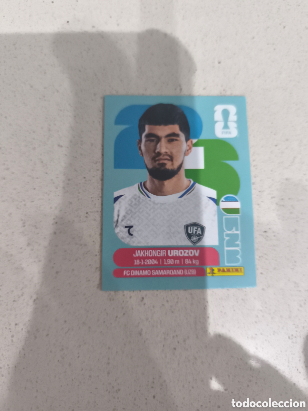 Cromos de f&uacute;tbol: CROMO UROZOV UZBEKISTAN. SET ACTUALIZACI&Oacute;N MUNDIAL 2026. PANINI.