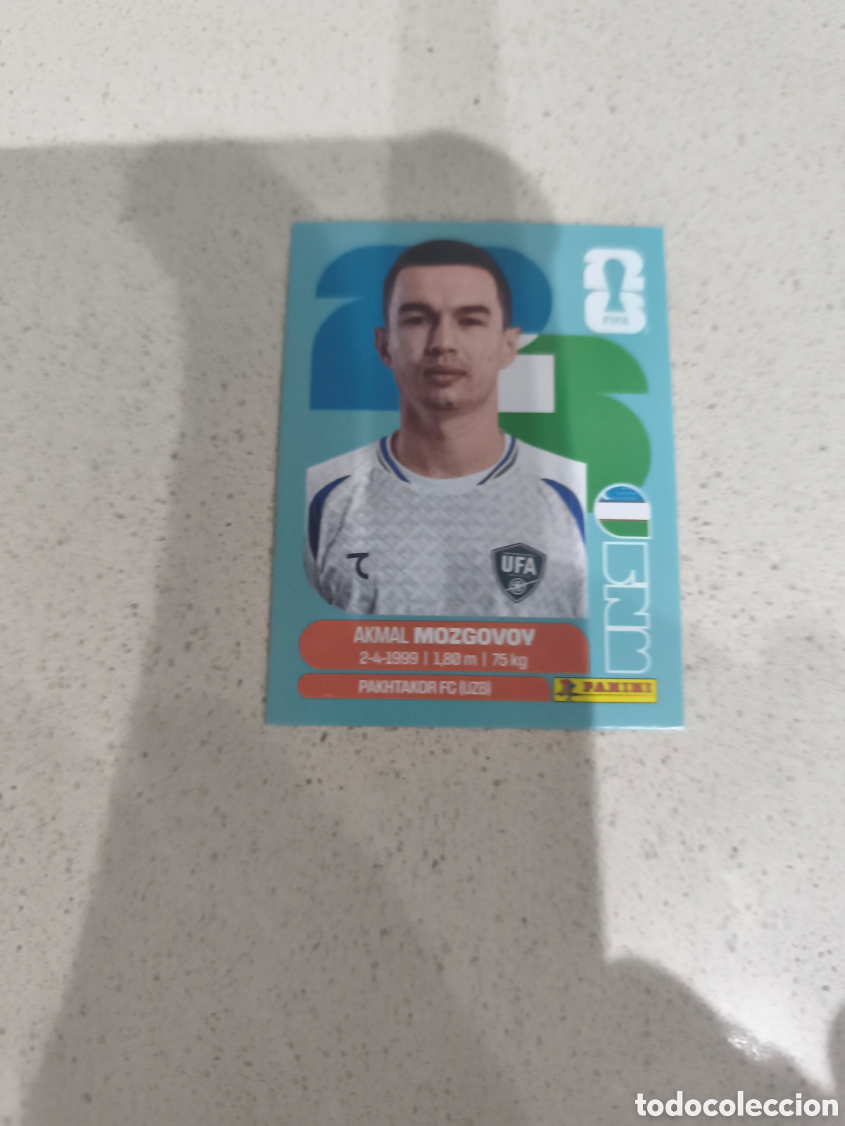Cromos de f&uacute;tbol: CROMO MOZGOVOY UZBEKISTAN. SET ACTUALIZACI&Oacute;N MUNDIAL 2026. PANINI.