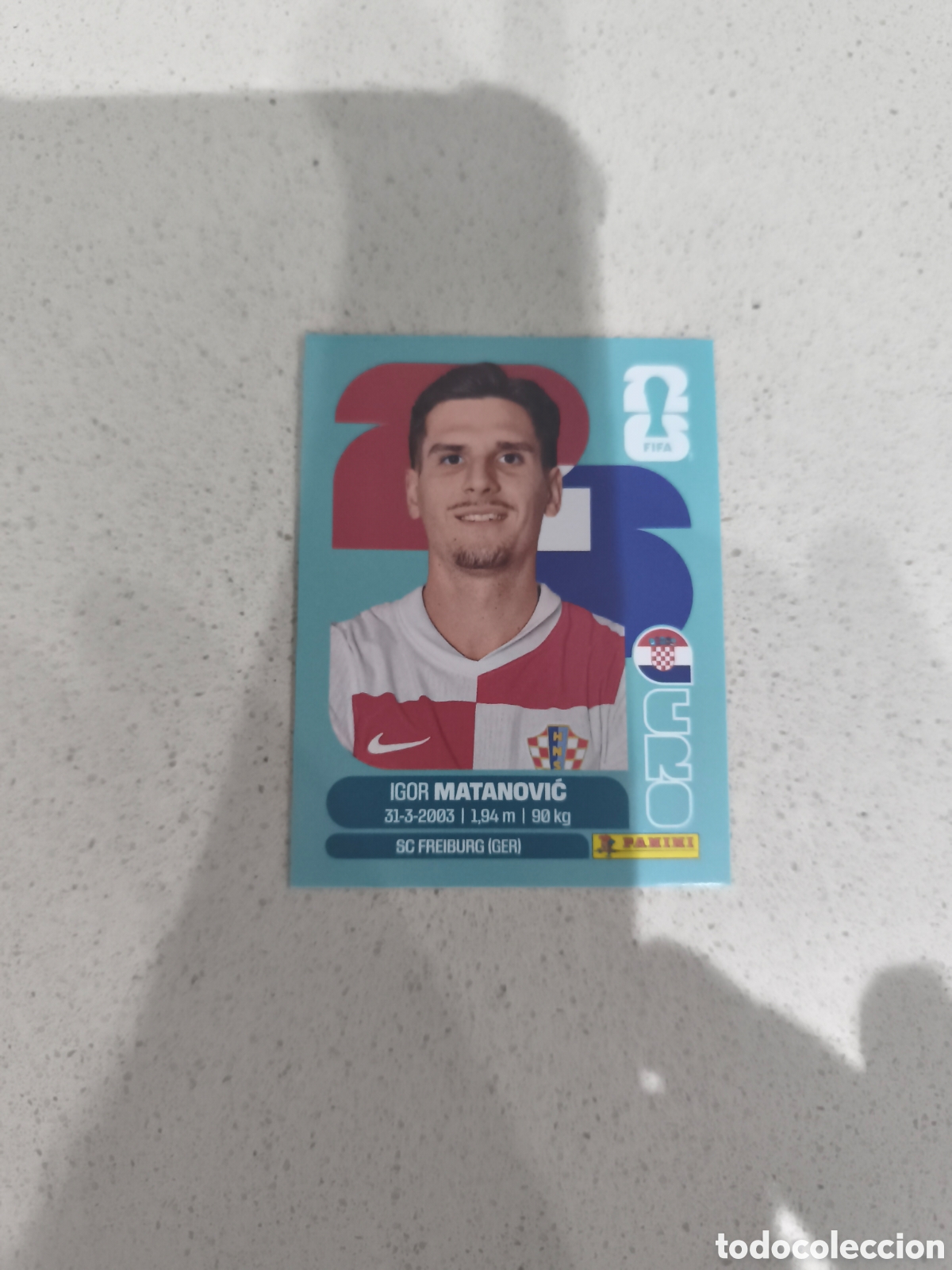 Cromos de f&uacute;tbol: CROMO MATANOVIC CROACIA. SET ACTUALIZACI&Oacute;N MUNDIAL 2026. PANINI.