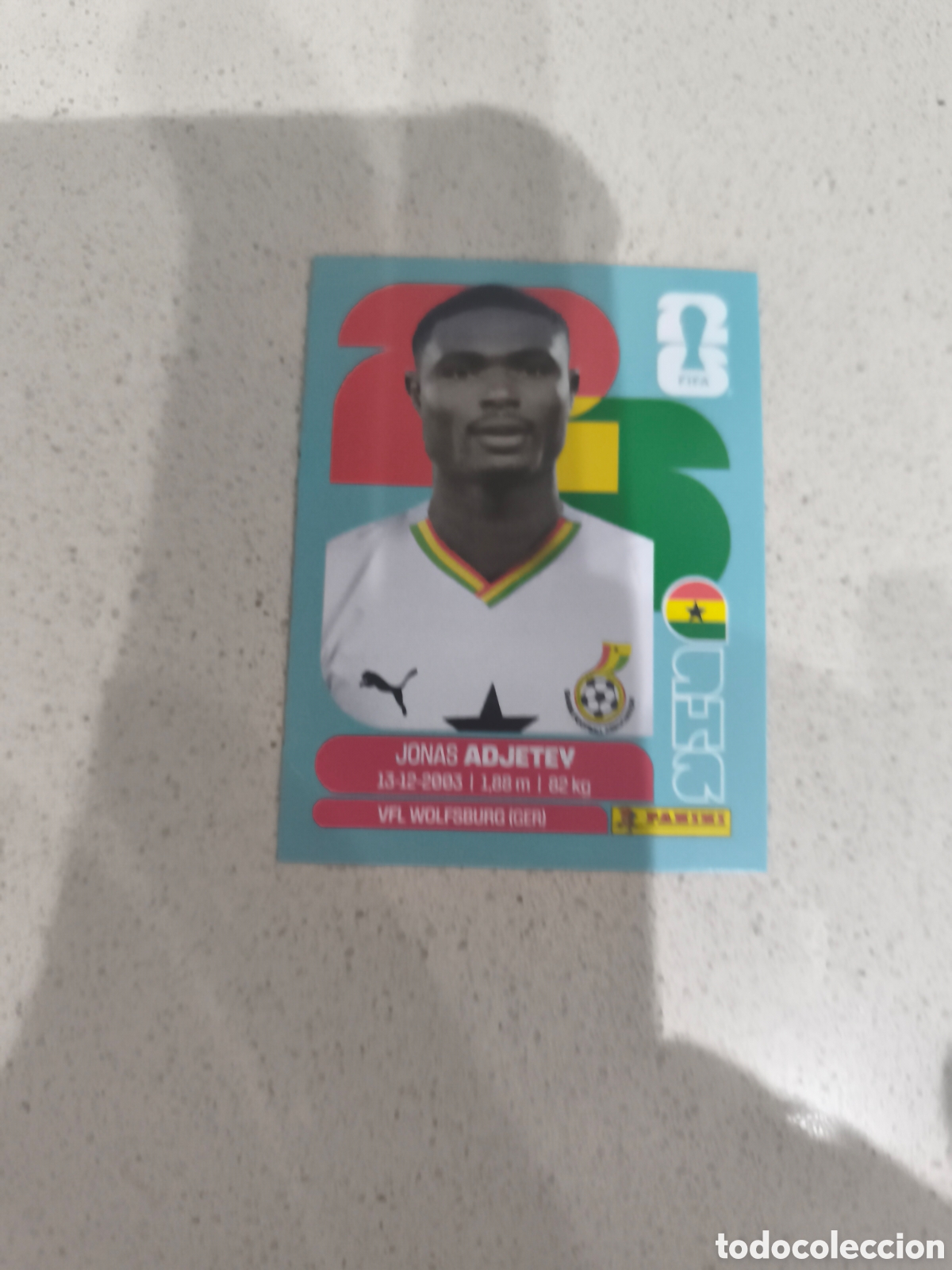Cromos de f&uacute;tbol: CROMO ADJETEY GHANA. SET ACTUALIZACI&Oacute;N MUNDIAL 2026. PANINI.