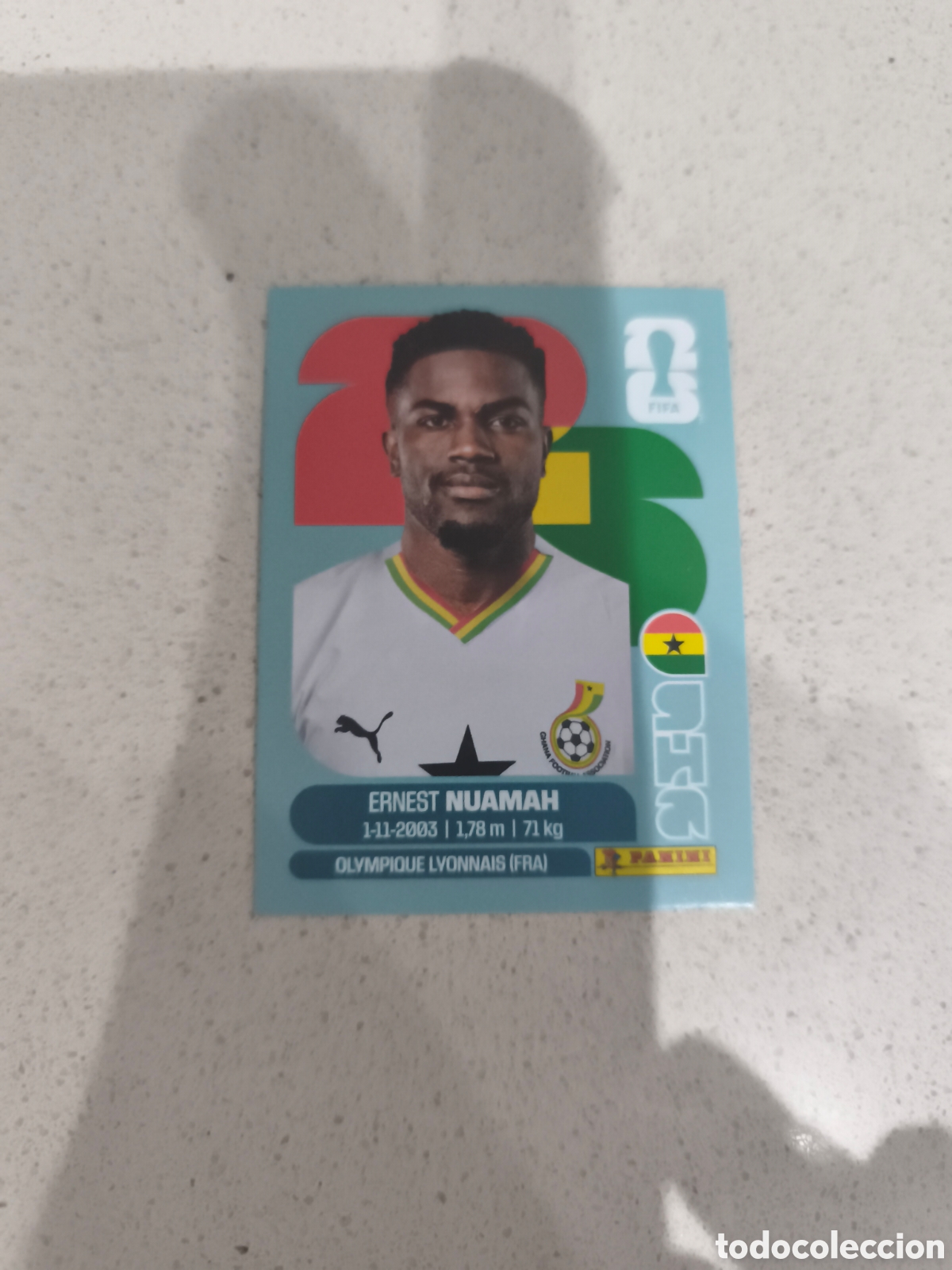 Cromos de f&uacute;tbol: CROMO NUAMAH GHANA. SET ACTUALIZACI&Oacute;N MUNDIAL 2026. PANINI.