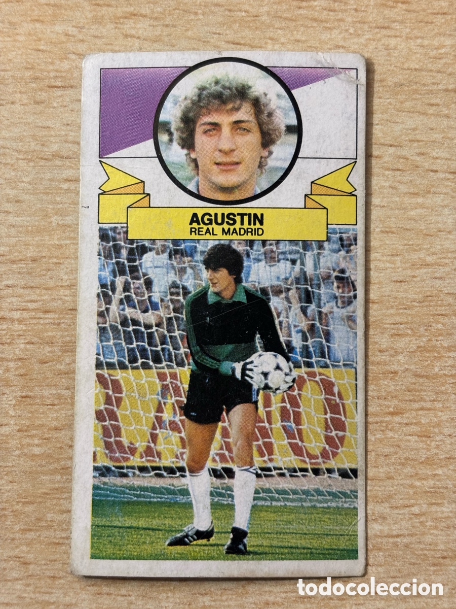 Cromos de f&uacute;tbol: Agust&iacute;n Real Madrid Ediciones Este 85/86 1985 1986 sin pegar versi&oacute;n sin publicidad