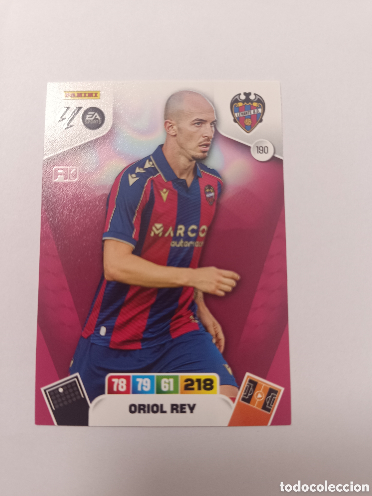 Cromos de f&uacute;tbol: Adrenalyn 25-26 levante oriol rey 190