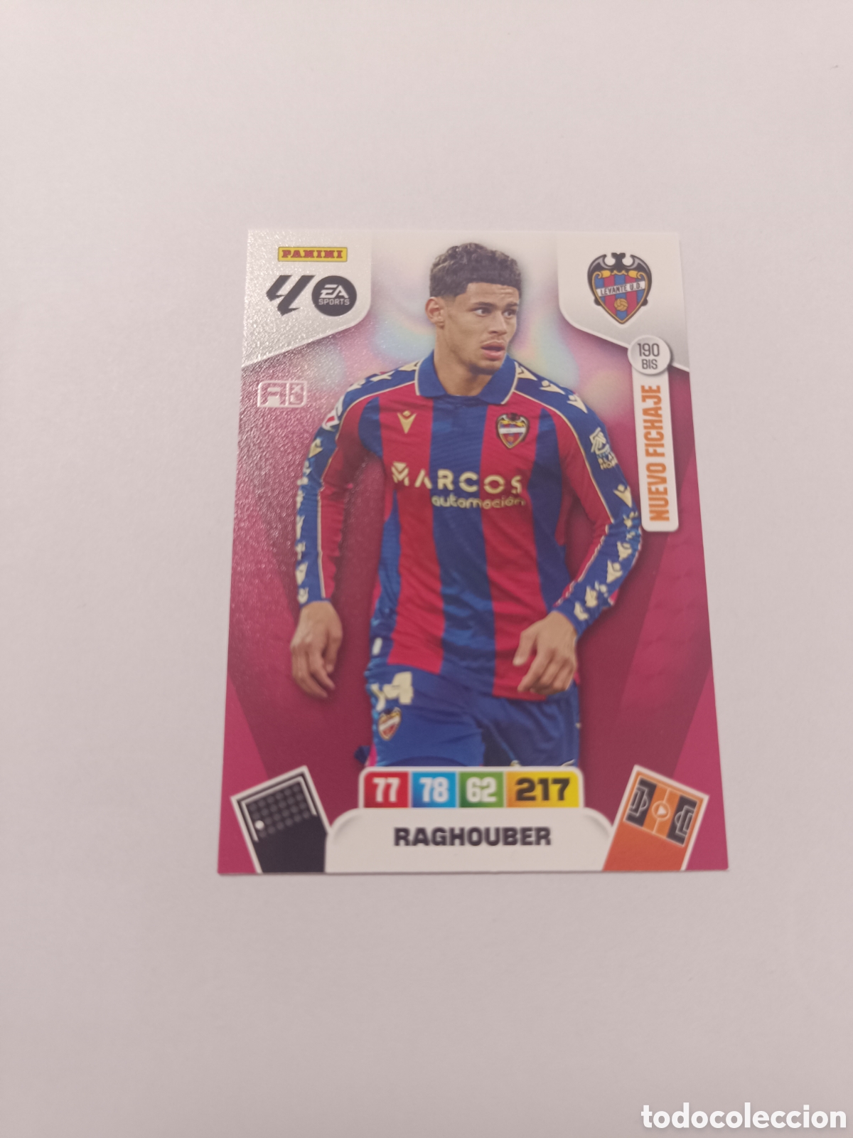 Cromos de f&uacute;tbol: Adrenalyn 25-26 levante 190 bis raghouber