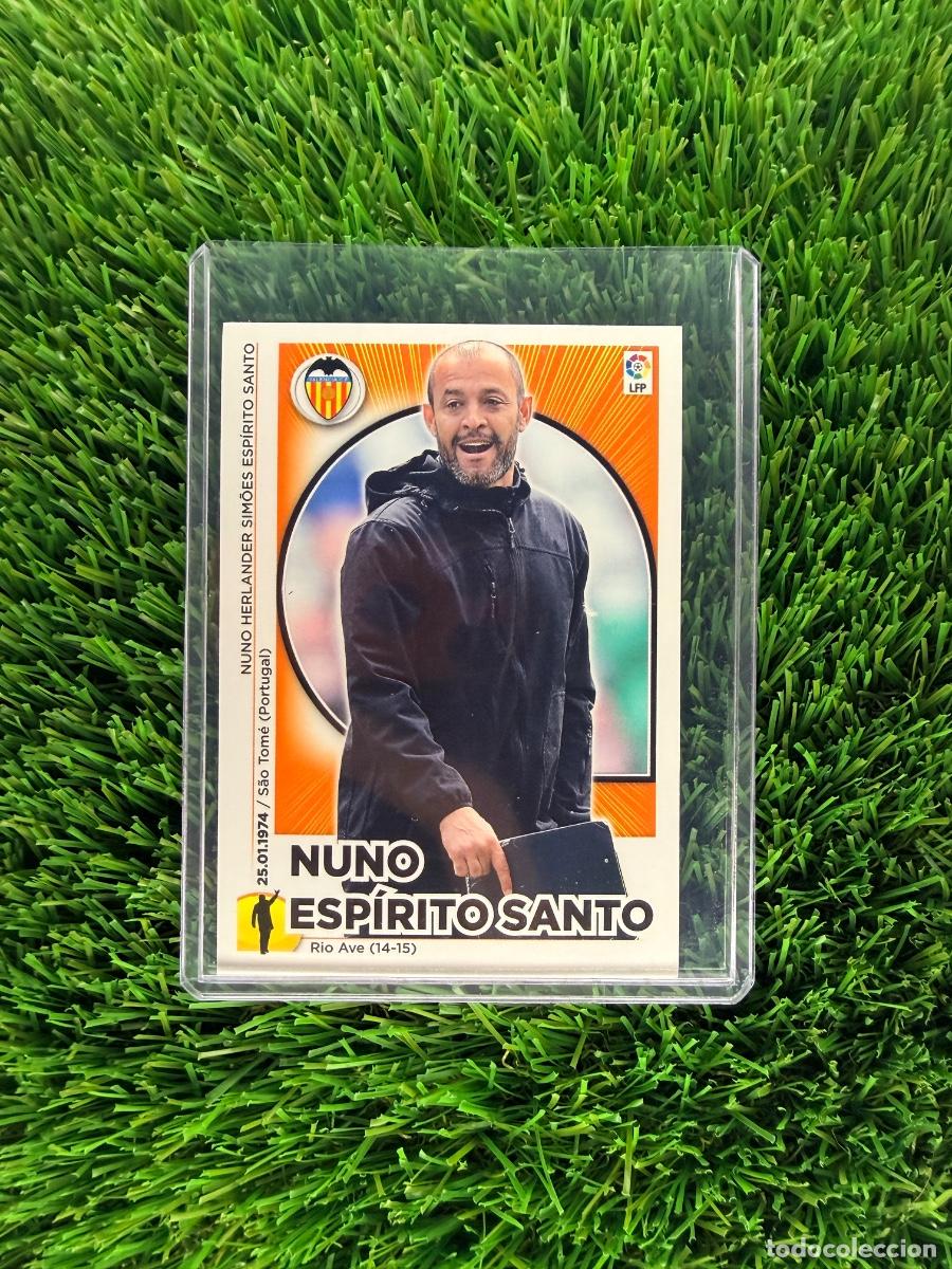 Cromos de f&uacute;tbol: N&ordm; 22 Nuno Esp&iacute;rito Santo Entrenador Valencia CF Liga Este 14 15