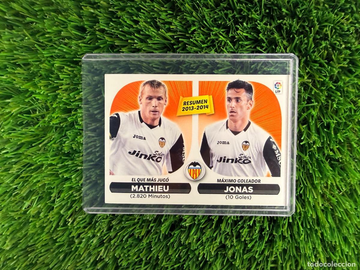 Cromos de f&uacute;tbol: N&ordm; 24 Resumen Mathieu - Jonas Valencia CF Liga Este 14 15