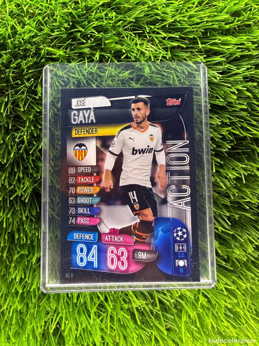 Cromos de f&uacute;tbol: N&ordm; AC8 Jos&eacute; Gay&agrave; Action Valencia CF Match Attax Extra 19 20