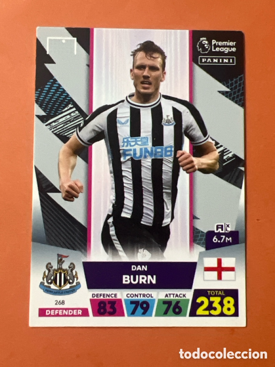 Cromos de f&uacute;tbol: C6426. 268 DAN BURN NEWCASTLE CROMO FUTBOL PANINI ADRENALYN PREMIER LEAGUE 2022-2023 22-23