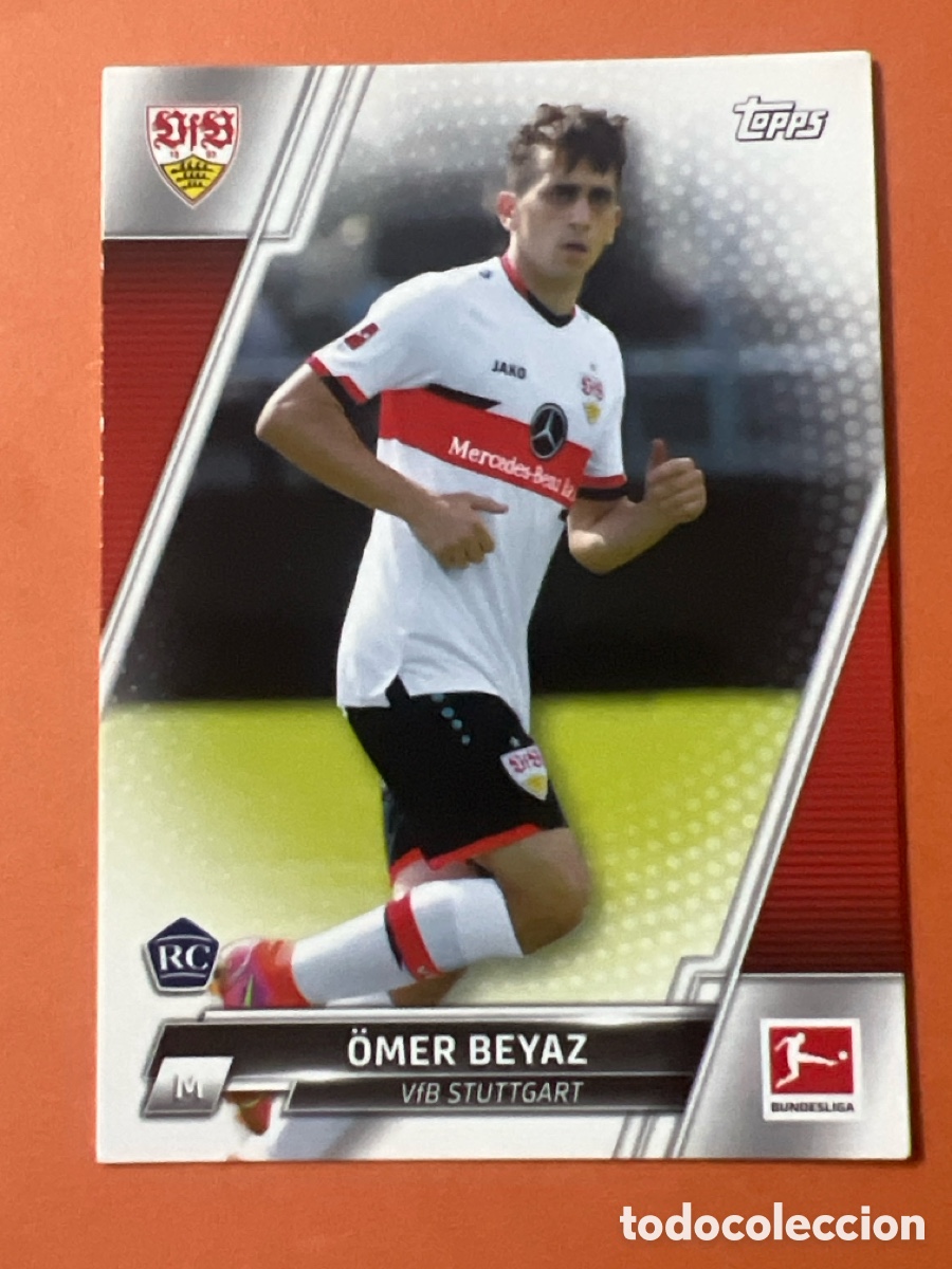 Cromos de f&uacute;tbol: C6427. 164 rookie &Ouml;MER BEYAZ VFB STUTTGARD TOPPS BUNDESLIGA 2021 2022 21 22 CROMOS CARDS cARD