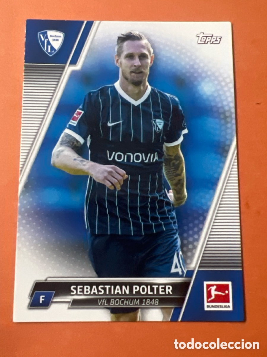 Cromos de f&uacute;tbol: C6438. Sebastian Polter #50 2021-22 Topps Bundesliga VfL Bochum 1848