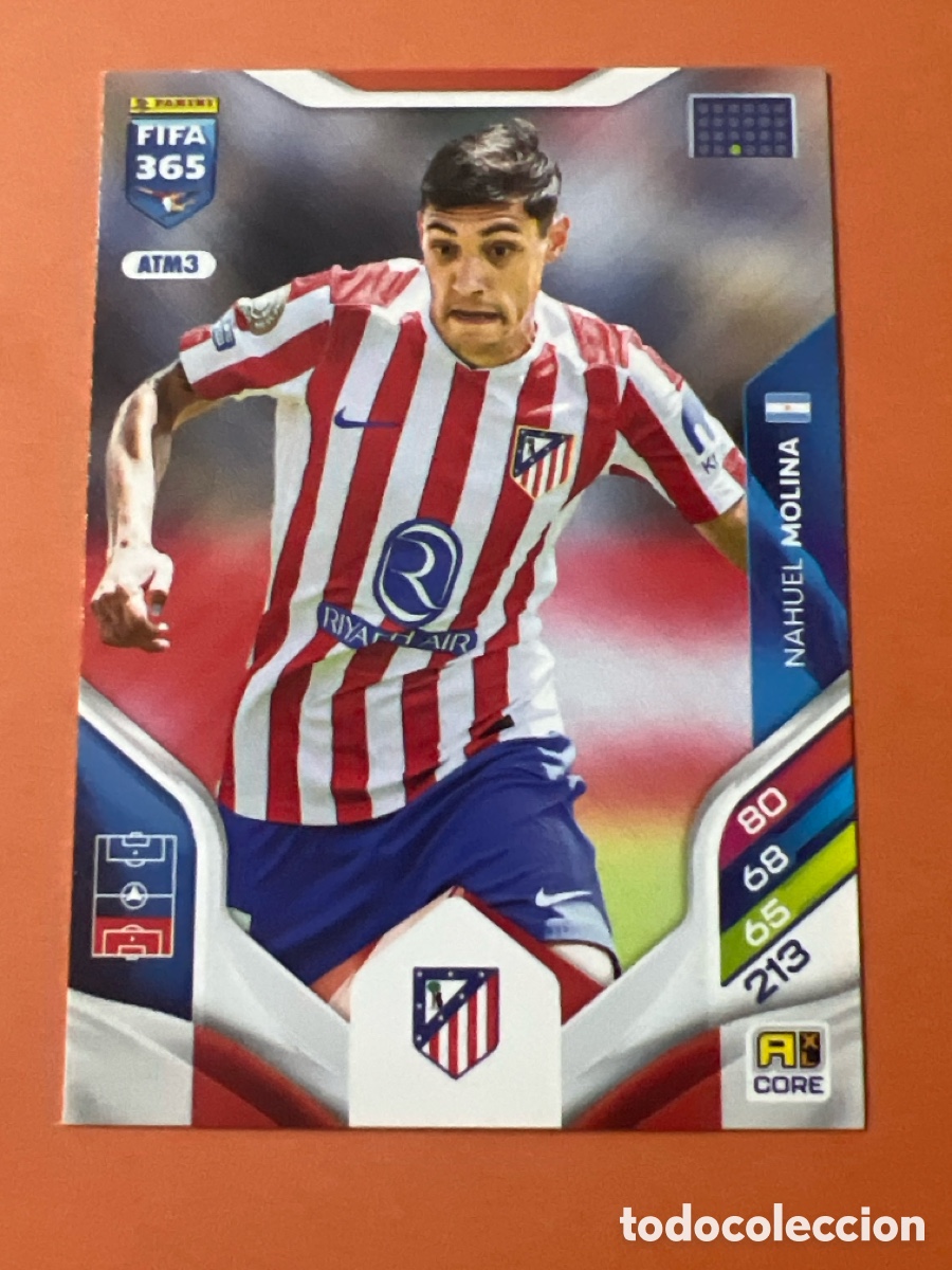 Cromos de f&uacute;tbol: C6442. MOLINA AT MADRID ATM3 B&Aacute;SICA ADRENALYN XL FIFA 365 PANINI 2026
