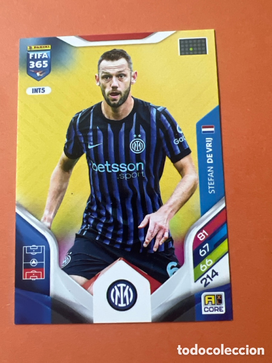 Cromos de f&uacute;tbol: C6446. INT5 Stefan de Vrij - Inter de Milan - Adrenalyn Fifa 365 2026- Panini 26