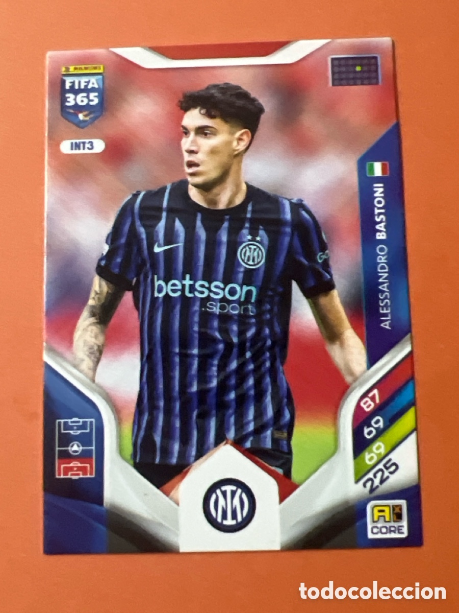 Cromos de f&uacute;tbol: C6448. INT3 Alessandro Bastoni - Inter de Milan - Adrenalyn Fifa 365 2026- Panini 26