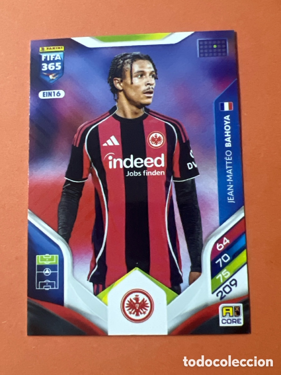 Cromos de f&uacute;tbol: C6451. Jean-Matteo Bahoya EIN16 Adrenalyn XL Fifa 365 2026 Eintracht Frankfurt