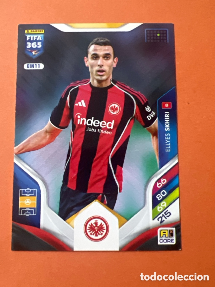 Cromos de f&uacute;tbol: C6454. EIN11 ELLYES SKHIRI (EINTRACHT FRANKFURT) PANINI ADRENALYN XL FIFA 365 2026 26