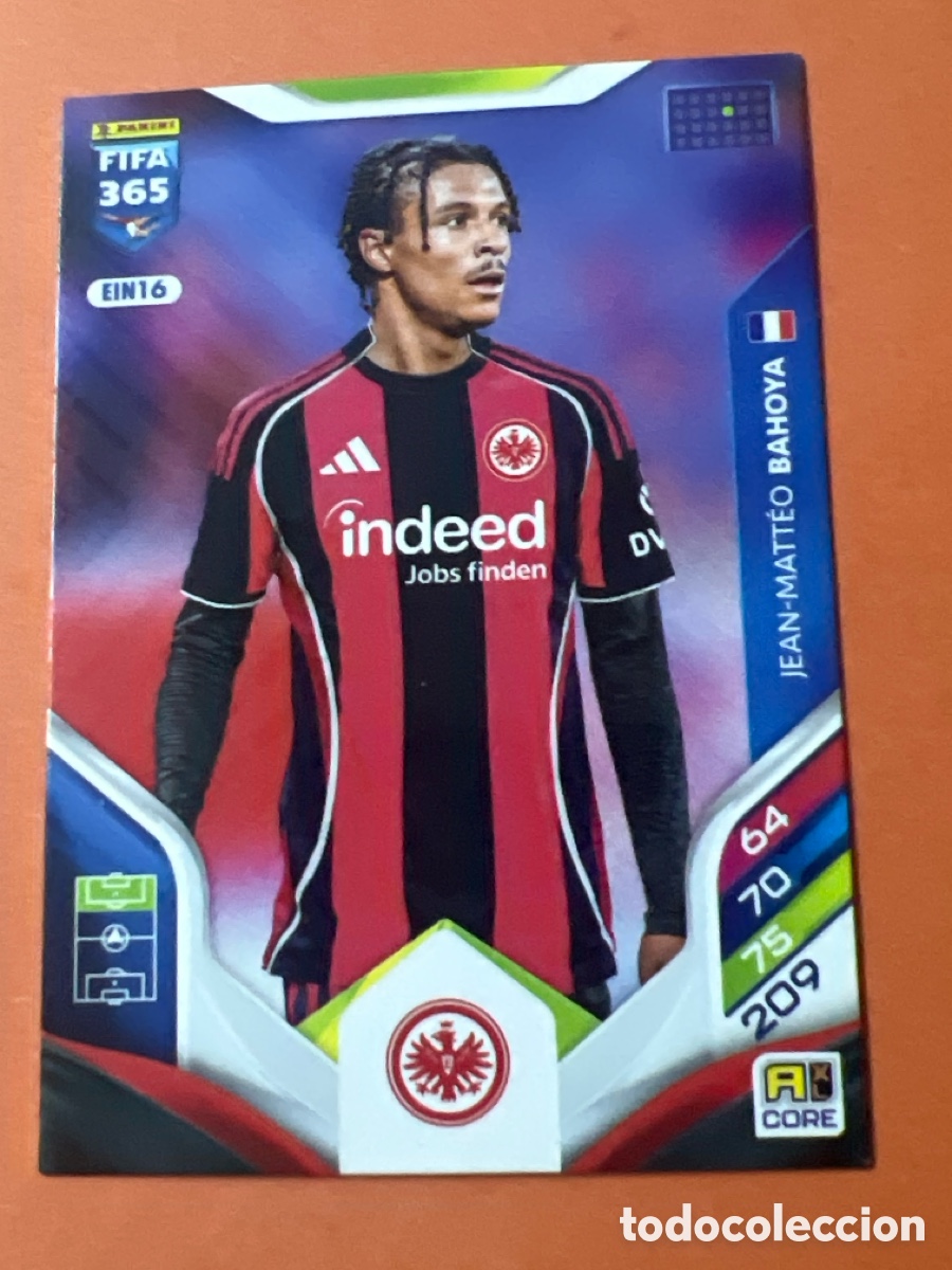 Cromos de f&uacute;tbol: C6456. Jean-Matteo Bahoya EIN16 Adrenalyn XL Fifa 365 2026 Eintracht Frankfurt