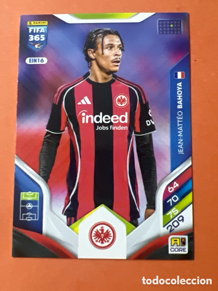 Cromos de f&uacute;tbol: C6457. Jean-Matteo Bahoya EIN16 Adrenalyn XL Fifa 365 2026 Eintracht Frankfurt