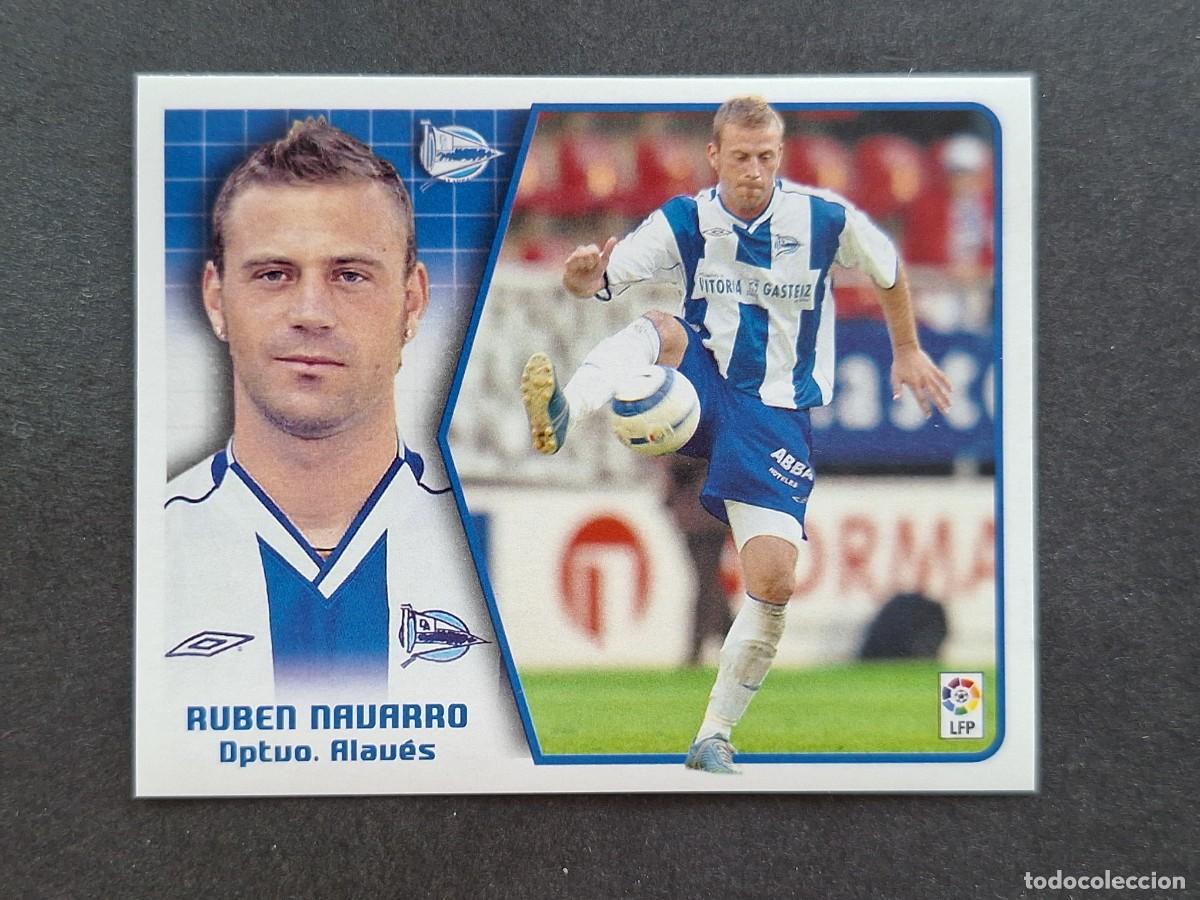 Cromos de f&uacute;tbol: L5 RUBEN NAVARRO DEPORTIVO ALAVES LIGA ESTE 2005 2006 05 06 NUNCA PEGADO SIN PEGAR