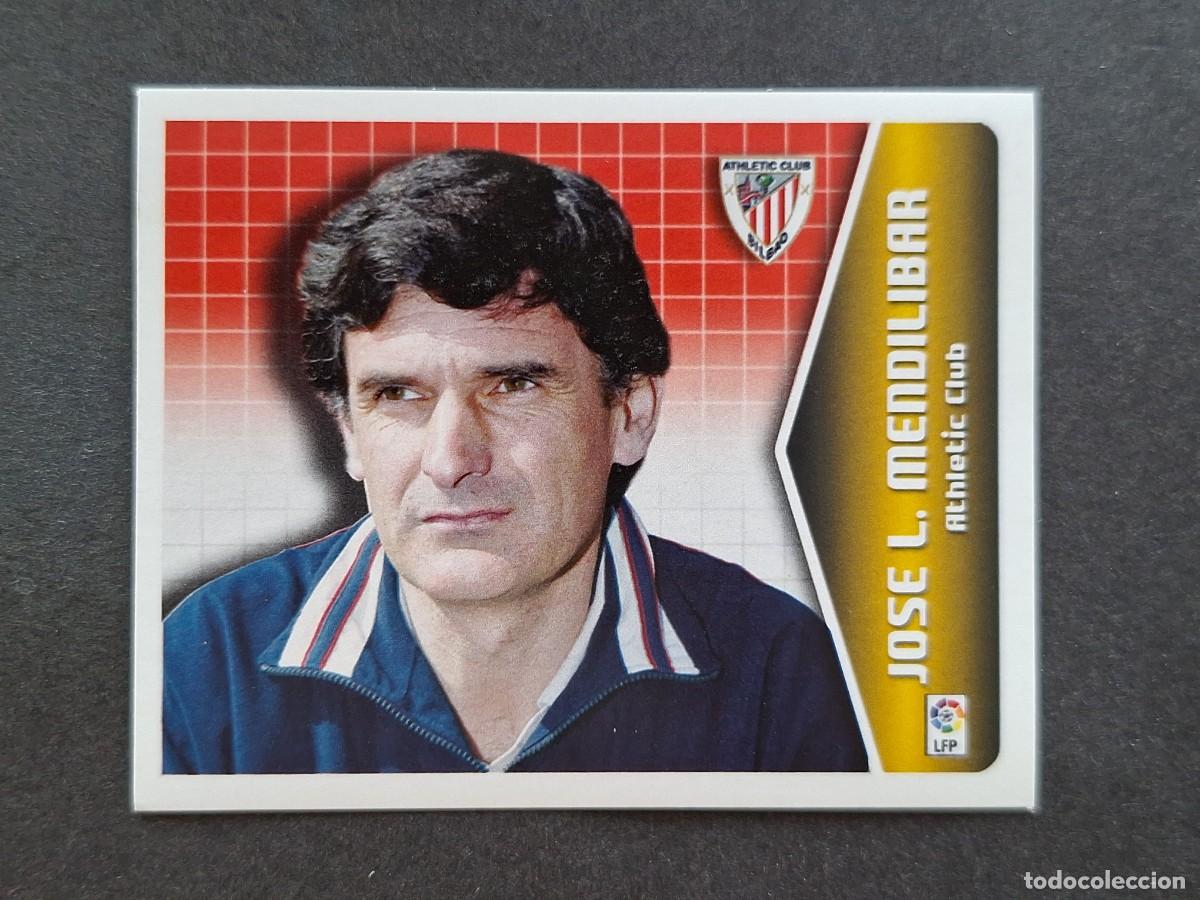 Cromos de f&uacute;tbol: L5 JOSE L. MENDILIBAR ENTRENADOR ATHLETIC DE BILBAO LIGA ESTE 2005 2006 05 06 NUNCA PEGADO SIN PEGAR