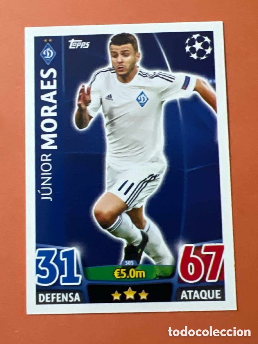 Cromos de f&uacute;tbol: C6478. 305 J&uacute;nior Moraes Dinamo de Kiev Topps Match Attax 2015 2016 UEFA Champions League