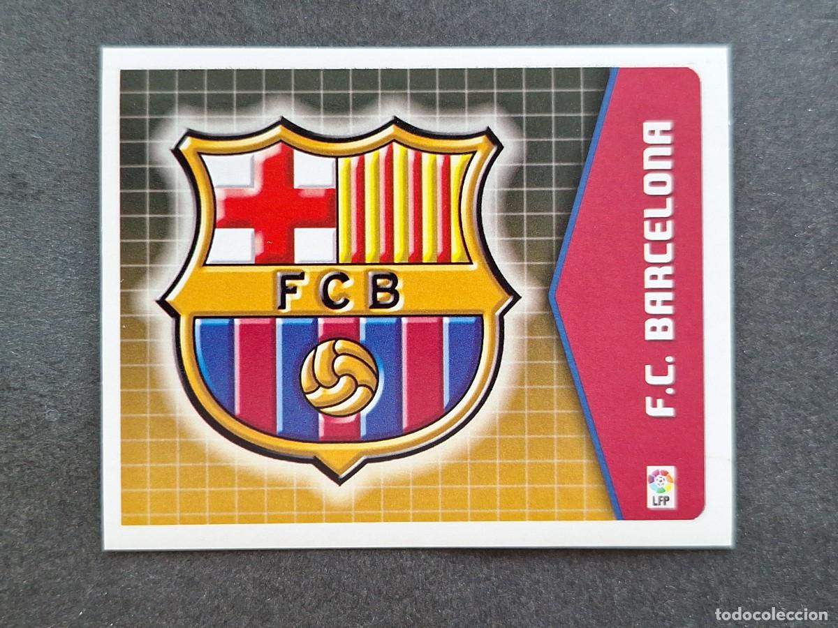 Cromos de f&uacute;tbol: L5 ESCUDO F. C. BARCELONA LIGA ESTE 2005 2006 05 06 NUNCA PEGADO SIN PEGAR