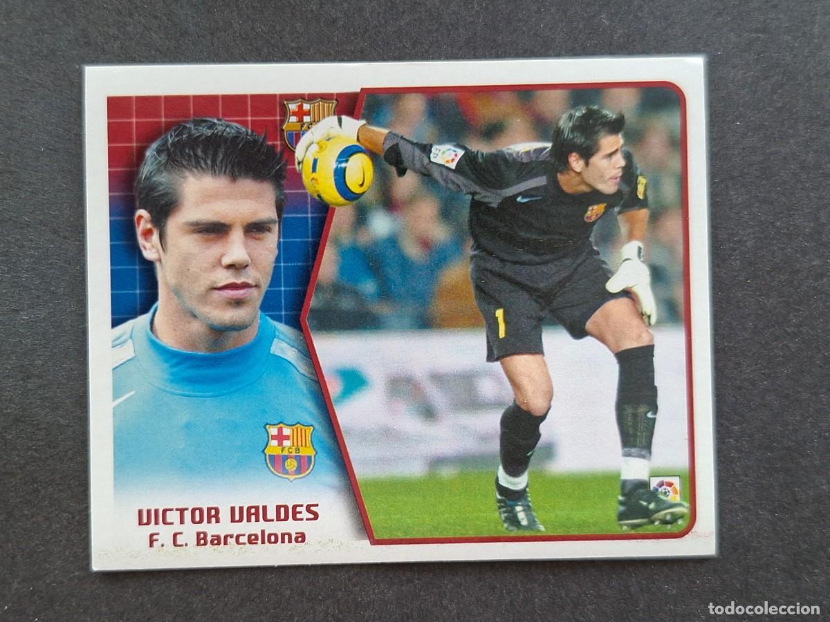 Cromos de f&uacute;tbol: L5 VICTOR VALDES F. C. BARCELONA LIGA ESTE 2005 2006 05 06 NUNCA PEGADO SIN PEGAR