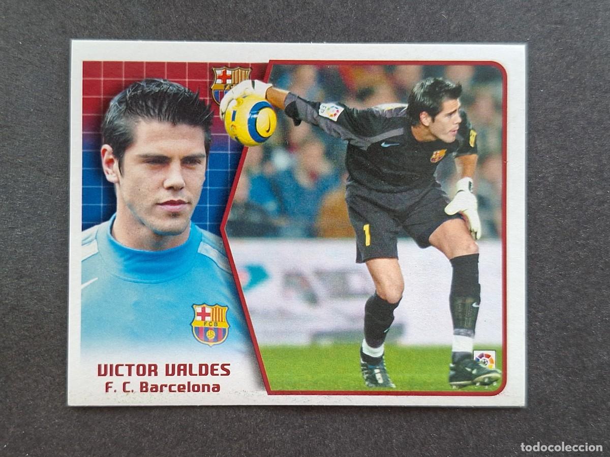 Cromos de f&uacute;tbol: L5 VICTOR VALDES F. C. BARCELONA LIGA ESTE 2005 2006 05 06 NUNCA PEGADO SIN PEGAR