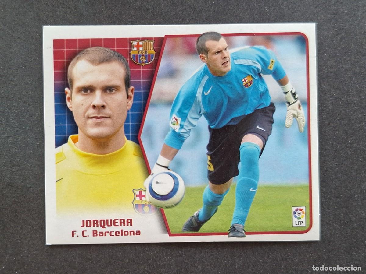 Cromos de f&uacute;tbol: L5 JORQUERA F. C. BARCELONA LIGA ESTE 2005 2006 05 06 NUNCA PEGADO SIN PEGAR