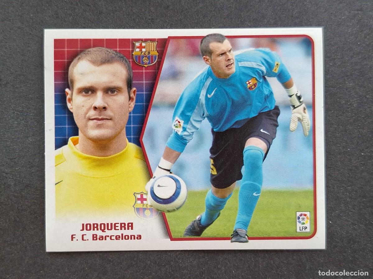 Cromos de f&uacute;tbol: L5 JORQUERA F. C. BARCELONA LIGA ESTE 2005 2006 05 06 NUNCA PEGADO SIN PEGAR