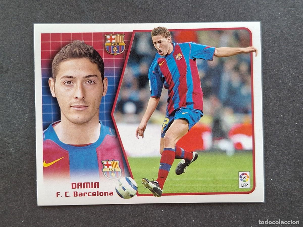 Cromos de f&uacute;tbol: L5 DAMIA F. C. BARCELONA LIGA ESTE 2005 2006 05 06 NUNCA PEGADO SIN PEGAR
