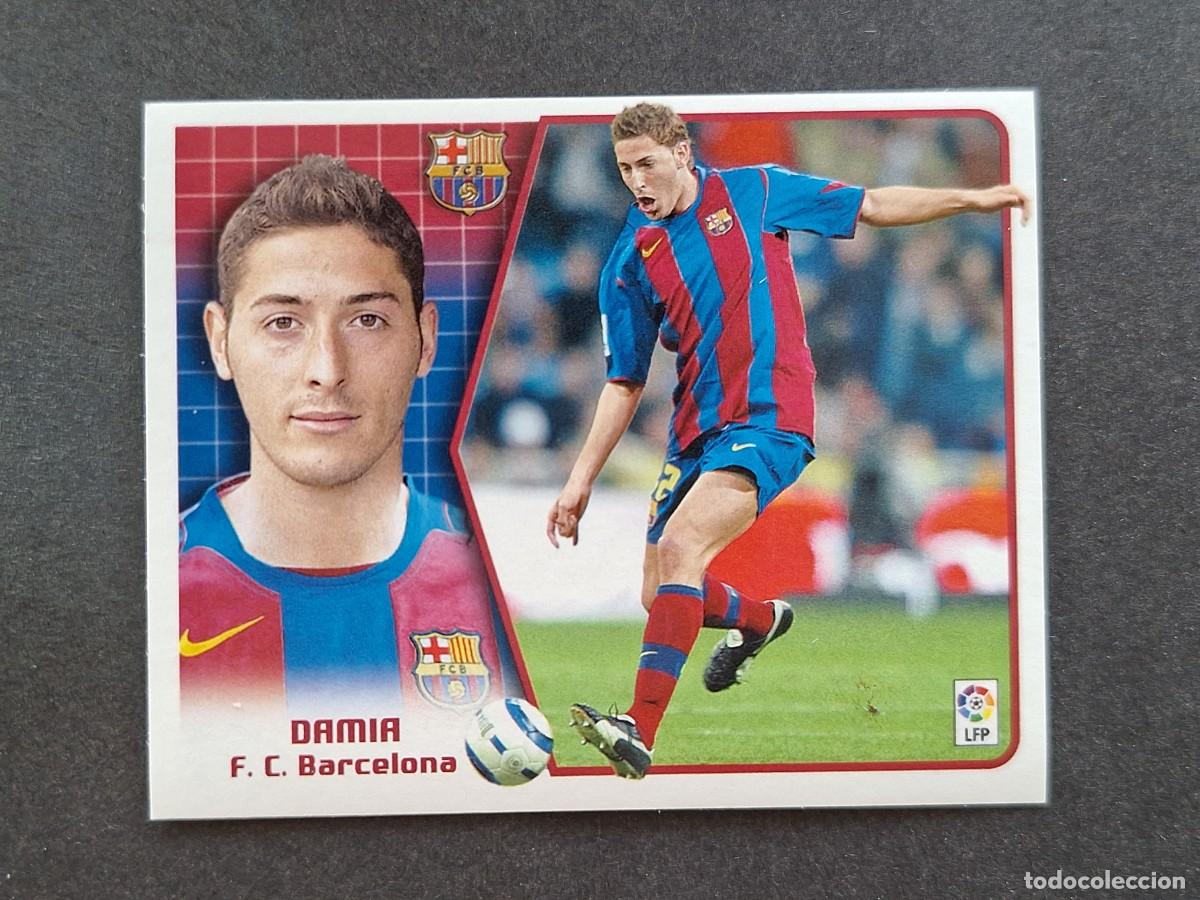 Cromos de f&uacute;tbol: L5 DAMIA F. C. BARCELONA LIGA ESTE 2005 2006 05 06 NUNCA PEGADO SIN PEGAR
