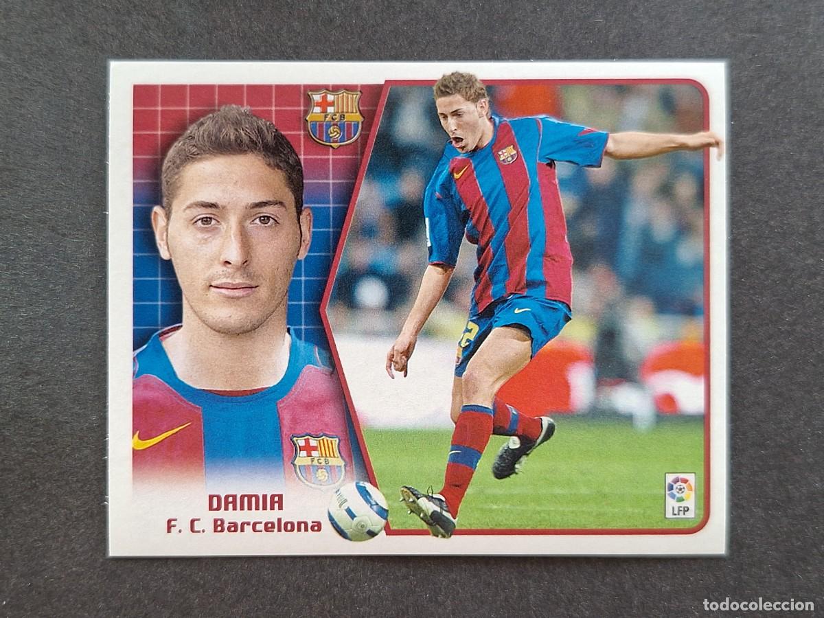 Cromos de f&uacute;tbol: L5 DAMIA F. C. BARCELONA LIGA ESTE 2005 2006 05 06 NUNCA PEGADO SIN PEGAR