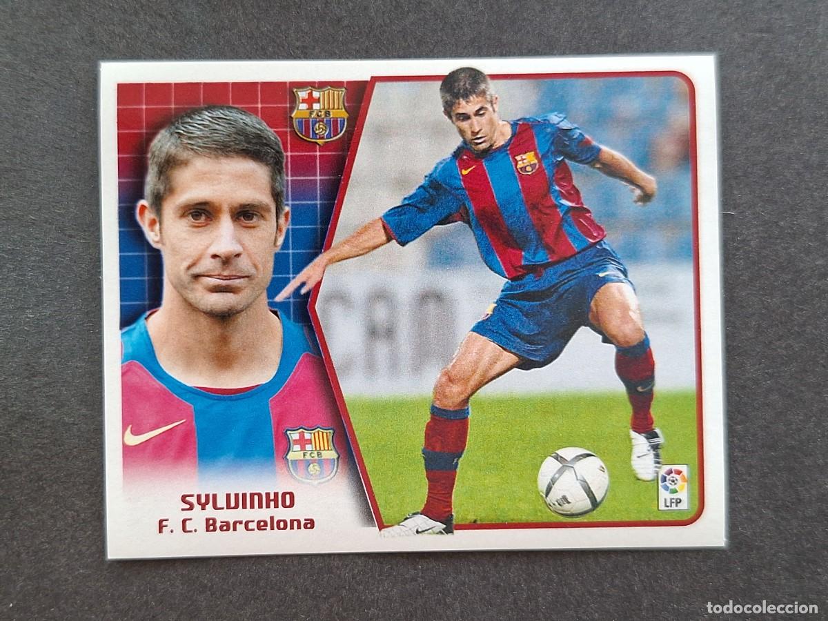 Cromos de f&uacute;tbol: L5 SYLVINHO F. C. BARCELONA LIGA ESTE 2005 2006 05 06 NUNCA PEGADO SIN PEGAR