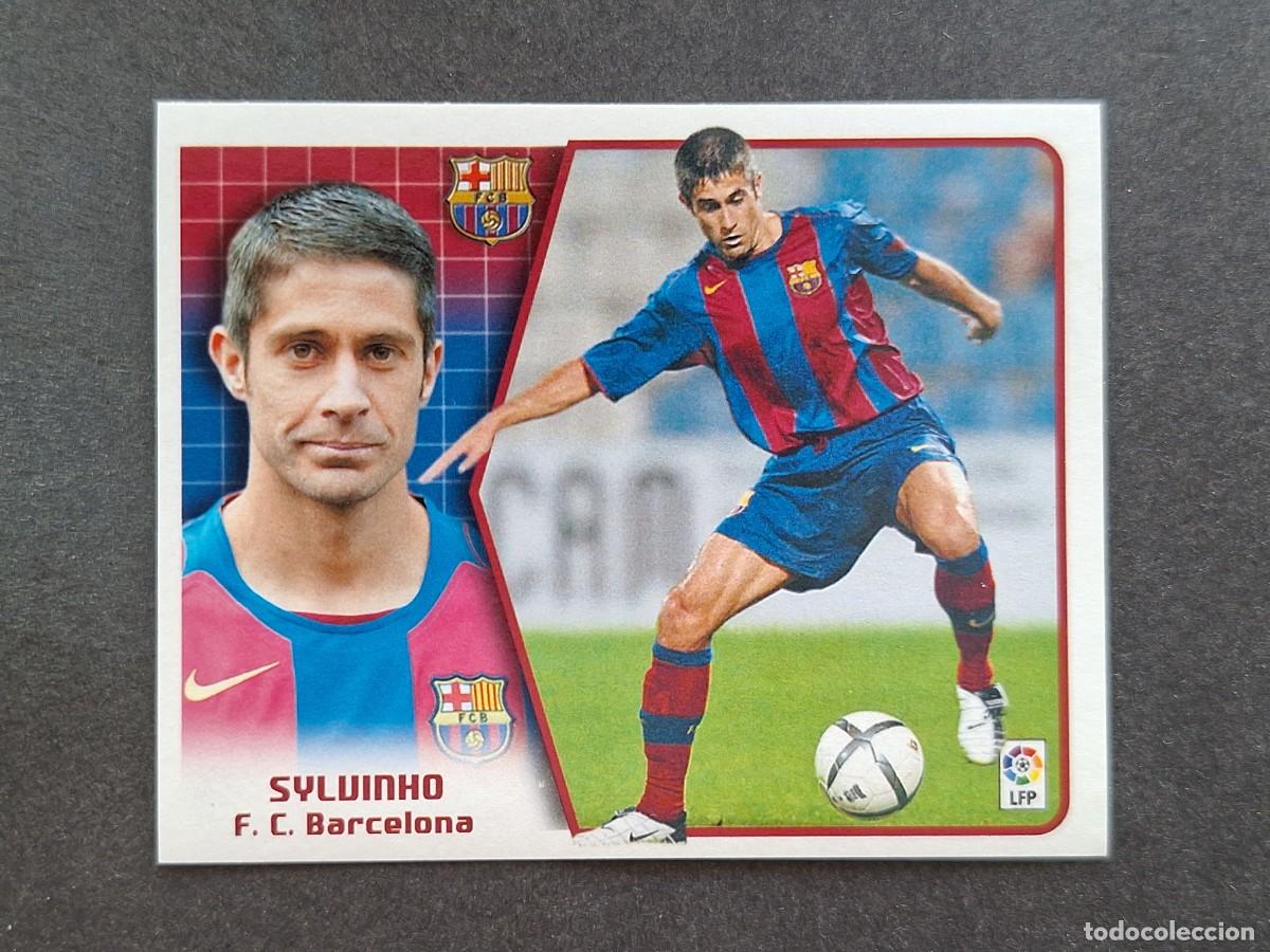 Cromos de f&uacute;tbol: L5 SYLVINHO F. C. BARCELONA LIGA ESTE 2005 2006 05 06 NUNCA PEGADO SIN PEGAR