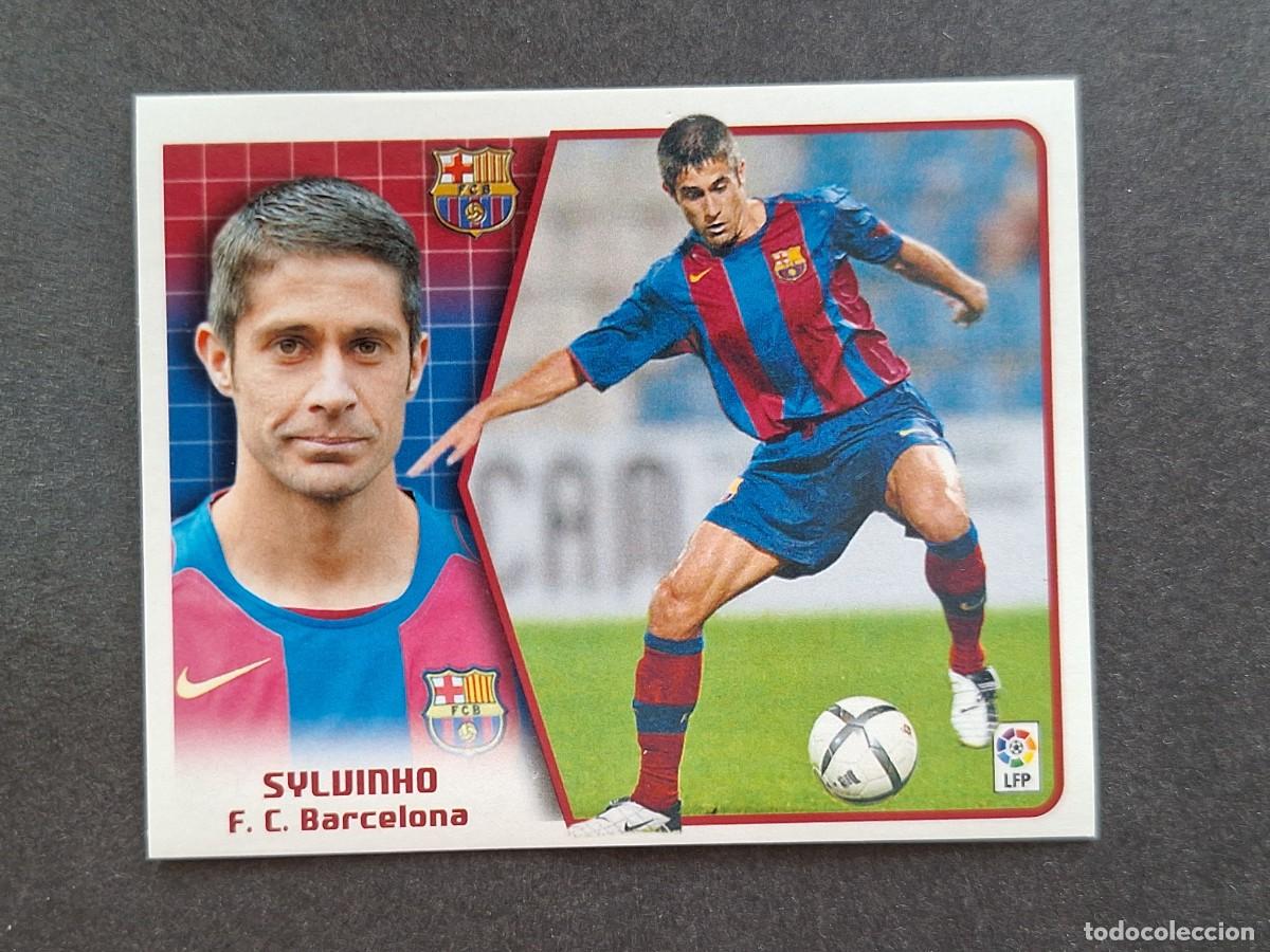 Cromos de f&uacute;tbol: L5 SYLVINHO F. C. BARCELONA LIGA ESTE 2005 2006 05 06 NUNCA PEGADO SIN PEGAR
