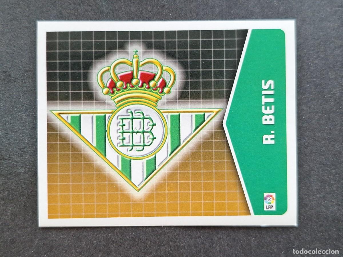 Cromos de f&uacute;tbol: L5 ESCUDO REAL BETIS BALOMPIE LIGA ESTE 2005 2006 05 06 NUNCA PEGADO SIN PEGAR