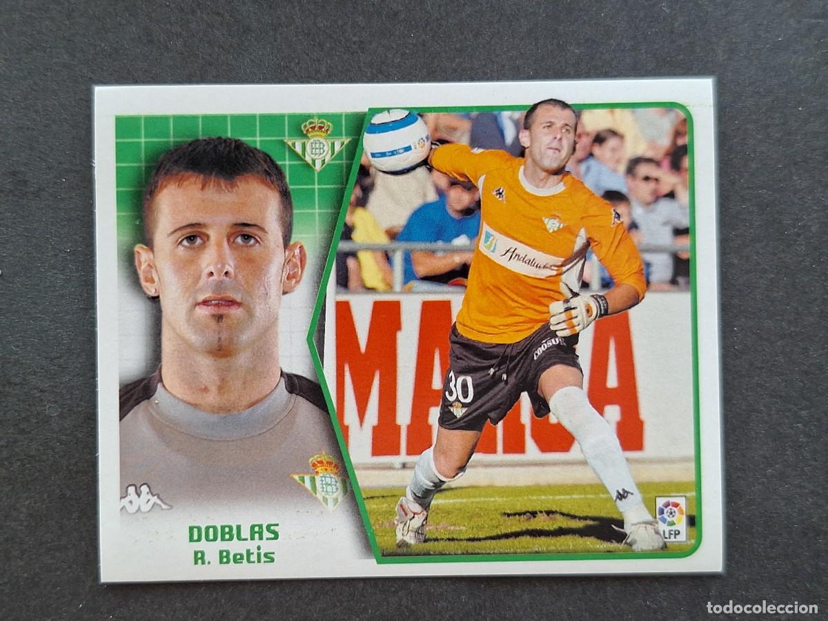 Cromos de f&uacute;tbol: L5 DOBLAS REAL BETIS BALOMPIE LIGA ESTE 2005 2006 05 06 NUNCA PEGADO SIN PEGAR