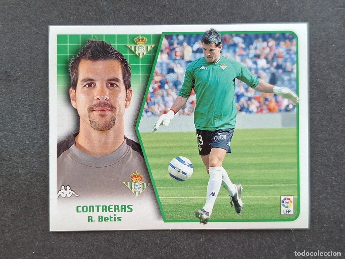 Cromos de f&uacute;tbol: L5 CONTRERAS REAL BETIS BALOMPIE LIGA ESTE 2005 2006 05 06 NUNCA PEGADO SIN PEGAR