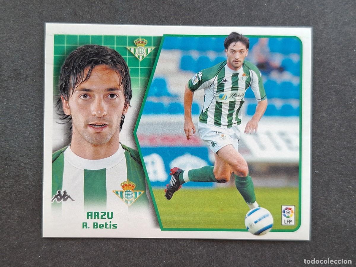 Cromos de f&uacute;tbol: L5 ARZU REAL BETIS BALOMPIE LIGA ESTE 2005 2006 05 06 NUNCA PEGADO SIN PEGAR