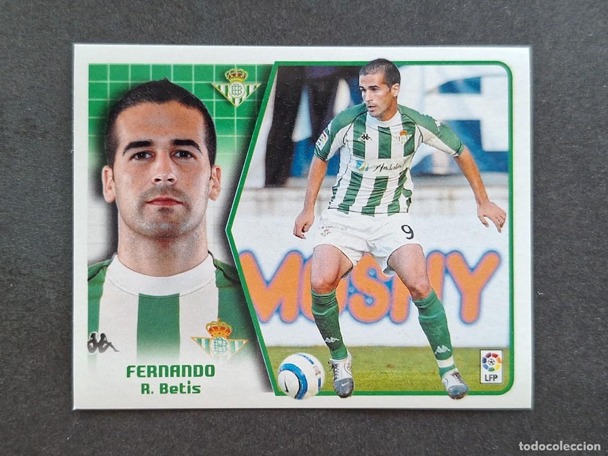 Cromos de f&uacute;tbol: L5 FERNANDO REAL BETIS BALOMPIE LIGA ESTE 2005 2006 05 06 NUNCA PEGADO SIN PEGAR