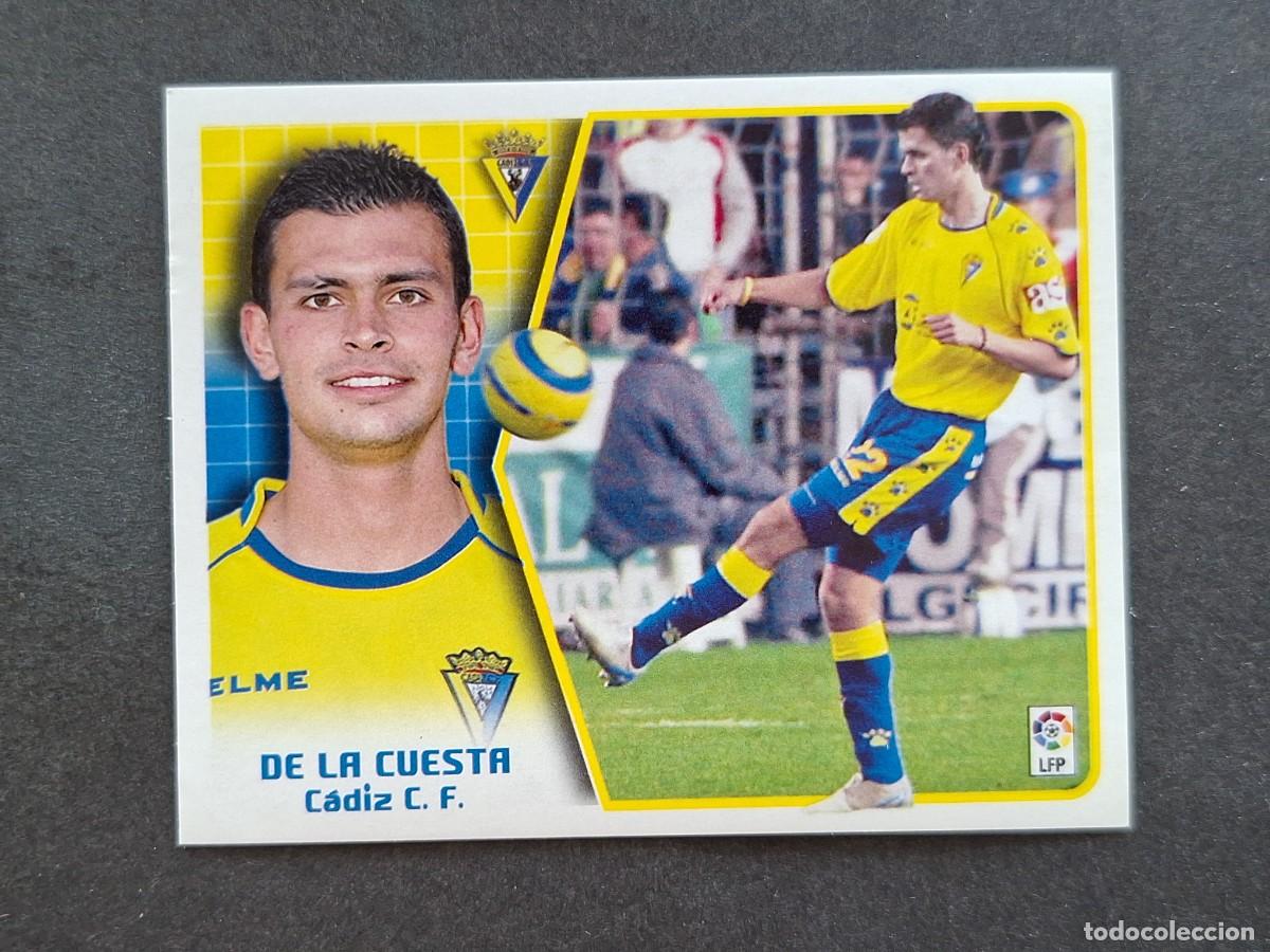 Cromos de f&uacute;tbol: L5 DE LA CUESTA CADIZ C. F. LIGA ESTE 2005 2006 05 06 NUNCA PEGADO SIN PEGAR