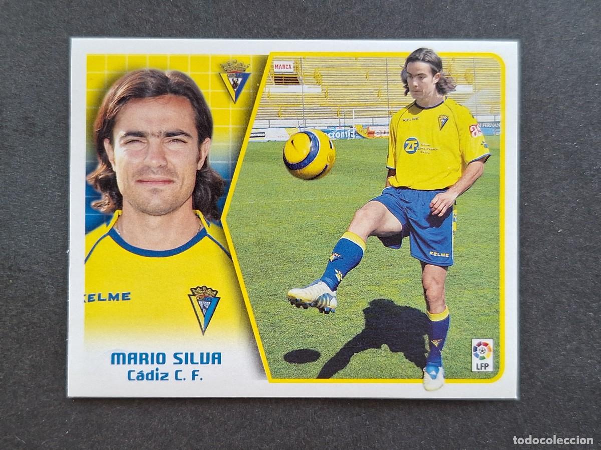 Cromos de f&uacute;tbol: L5 MARIO SILVA CADIZ C. F. LIGA ESTE 2005 2006 05 06 NUNCA PEGADO SIN PEGAR