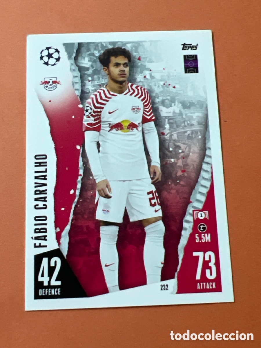 Cromos de f&uacute;tbol: C6494. 232 FABIO CARVALHO RB LEIPZIG MATCH ATTAX 2023 2024 TOPPS