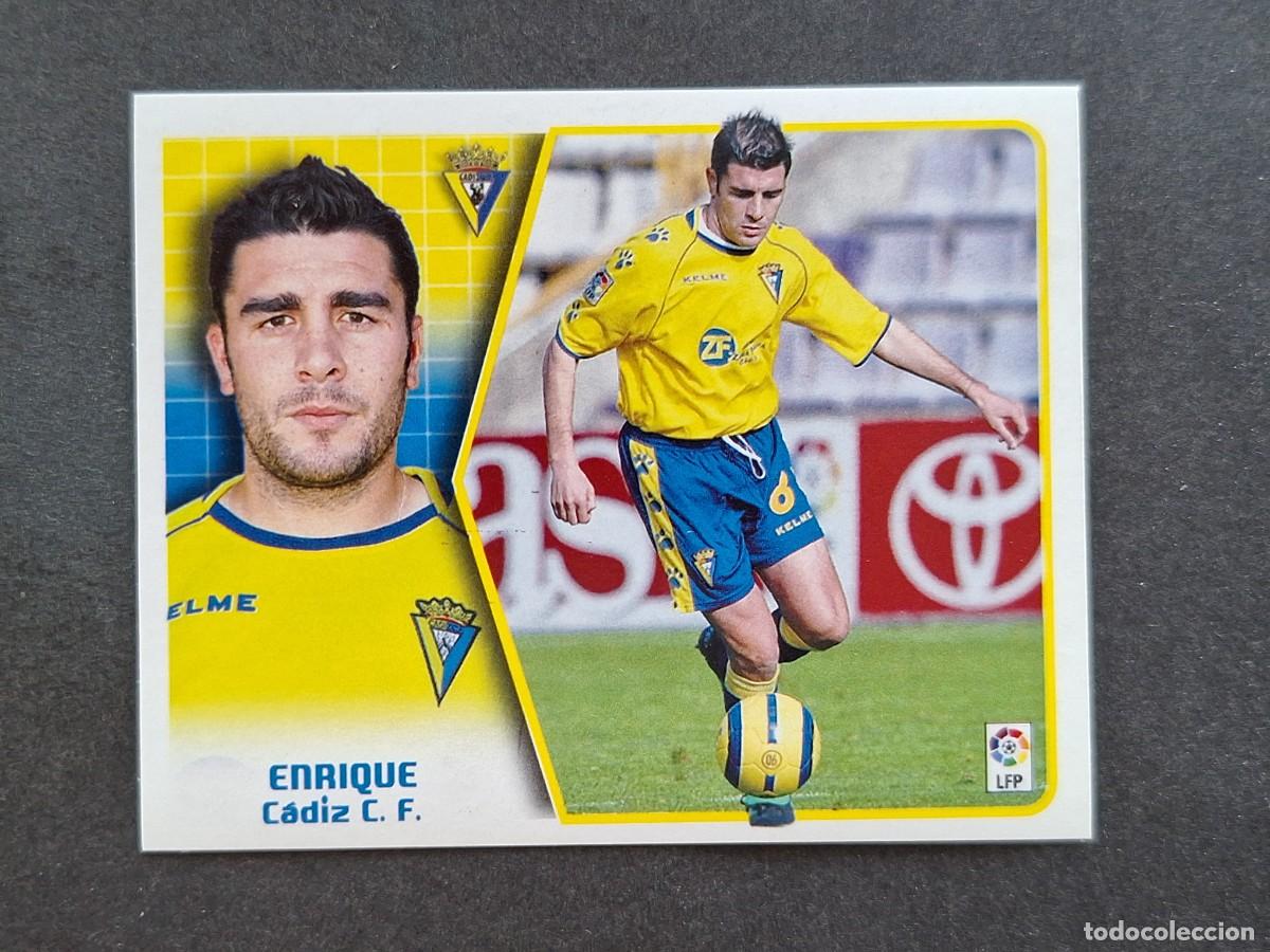 Cromos de f&uacute;tbol: L5 ENRIQUE CADIZ C. F. LIGA ESTE 2005 2006 05 06 NUNCA PEGADO SIN PEGAR