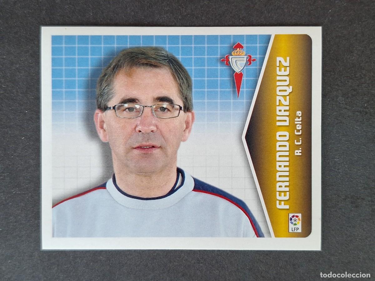 Cromos de f&uacute;tbol: L5 FERNANDO VAZQUEZ ENTRENADOR CELTA DE VIGO LIGA ESTE 2005 2006 05 06 NUNCA PEGADO SIN PEGAR