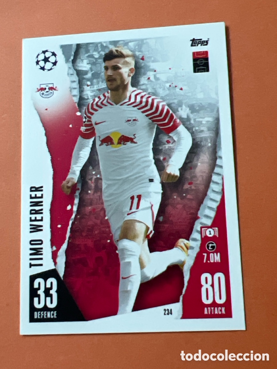 Cromos de f&uacute;tbol: C6497. 234 TIMO WERNER RB LEIPZIG MATCH ATTAX 2023 2024 TOPPS