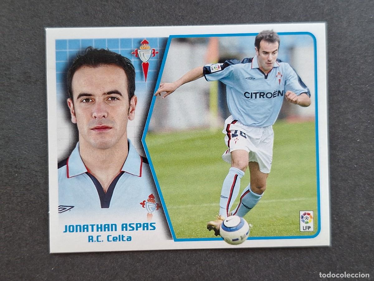Cromos de f&uacute;tbol: L5 JONATHAN ASPAS CELTA DE VIGO LIGA ESTE 2005 2006 05 06 NUNCA PEGADO SIN PEGAR