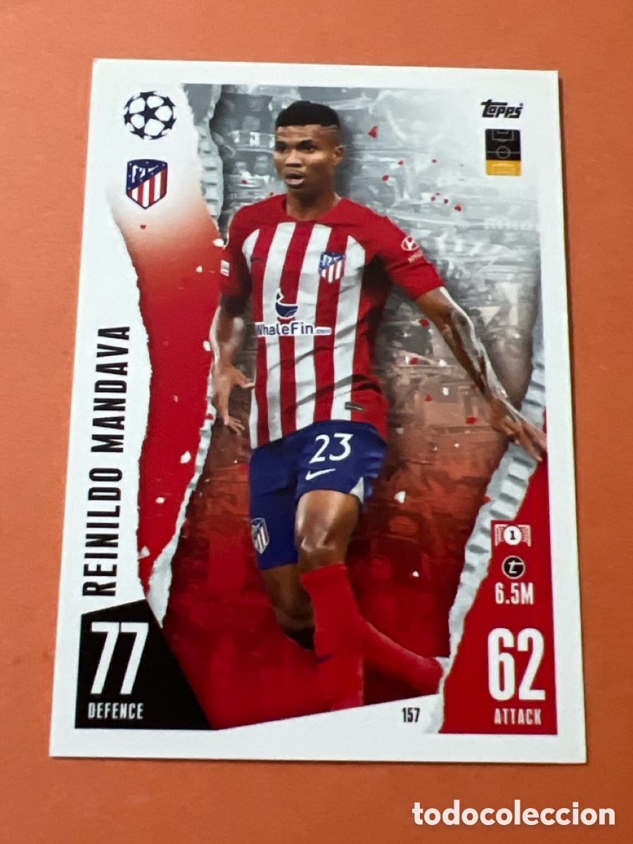 Cromos de f&uacute;tbol: C6499. Reinildo Mandava Atletico De Madrid Match Attax 23-24 # 157