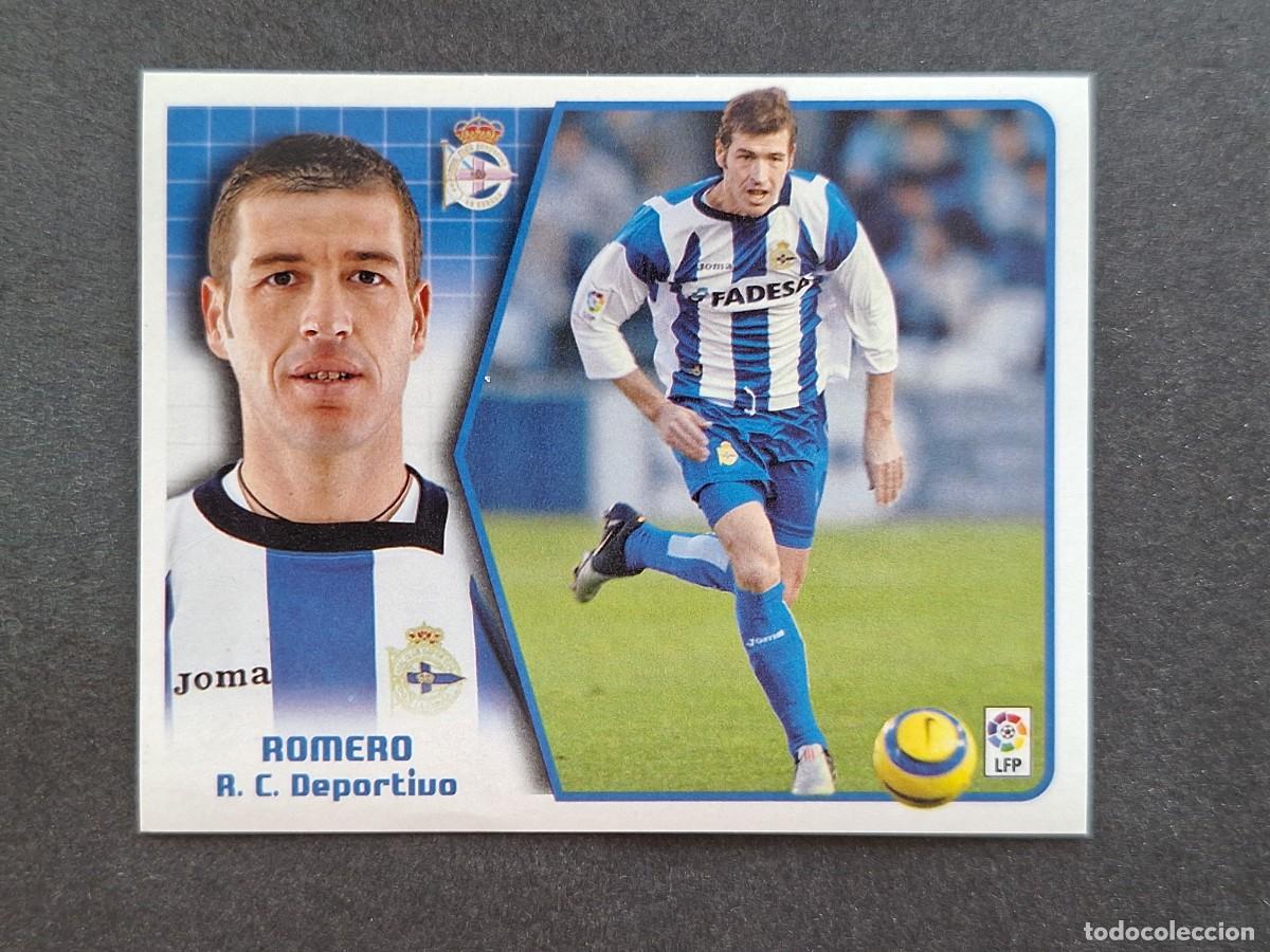 Cartes &agrave; collectionner de Football: L5 ROMERO DEPORTIVO DE LA CORU&Ntilde;A LIGA ESTE 2005 2006 05 06 NUNCA PEGADO SIN PEGAR